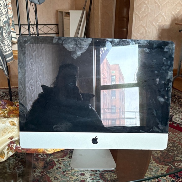 Apple iMac with Silver and Black Design